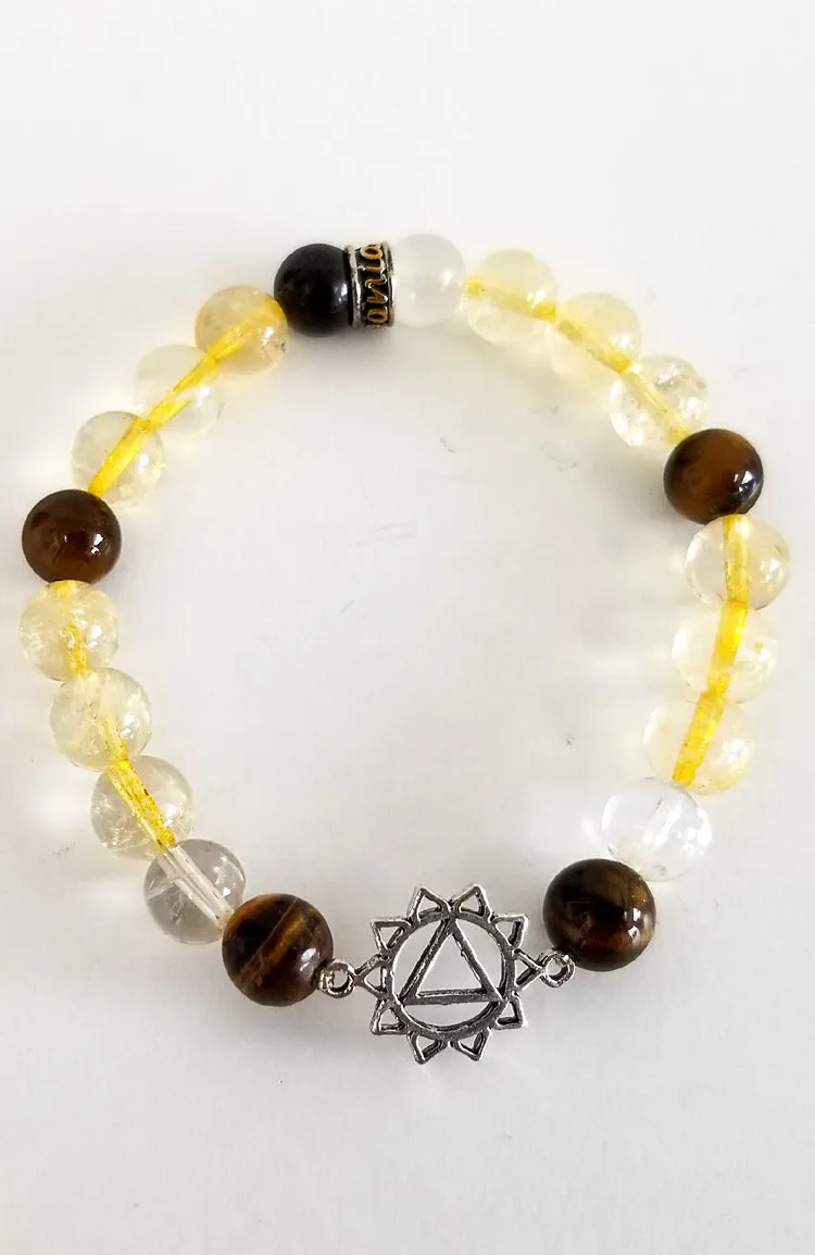 Gemstone Bead Bracelet - Solar Plexus Chakra