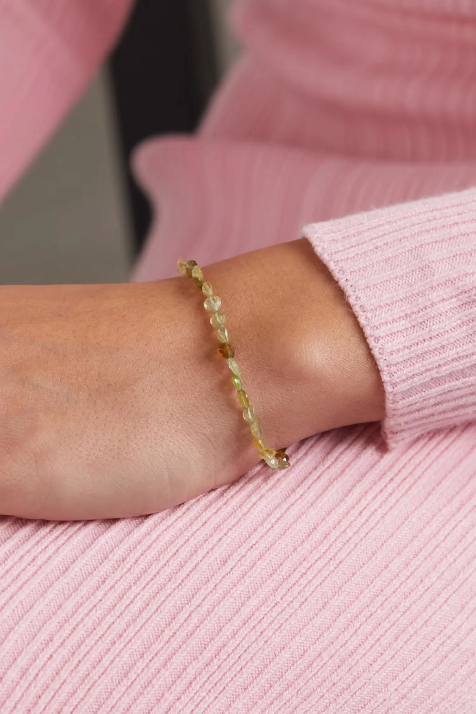 Gold Garnet Bracelet