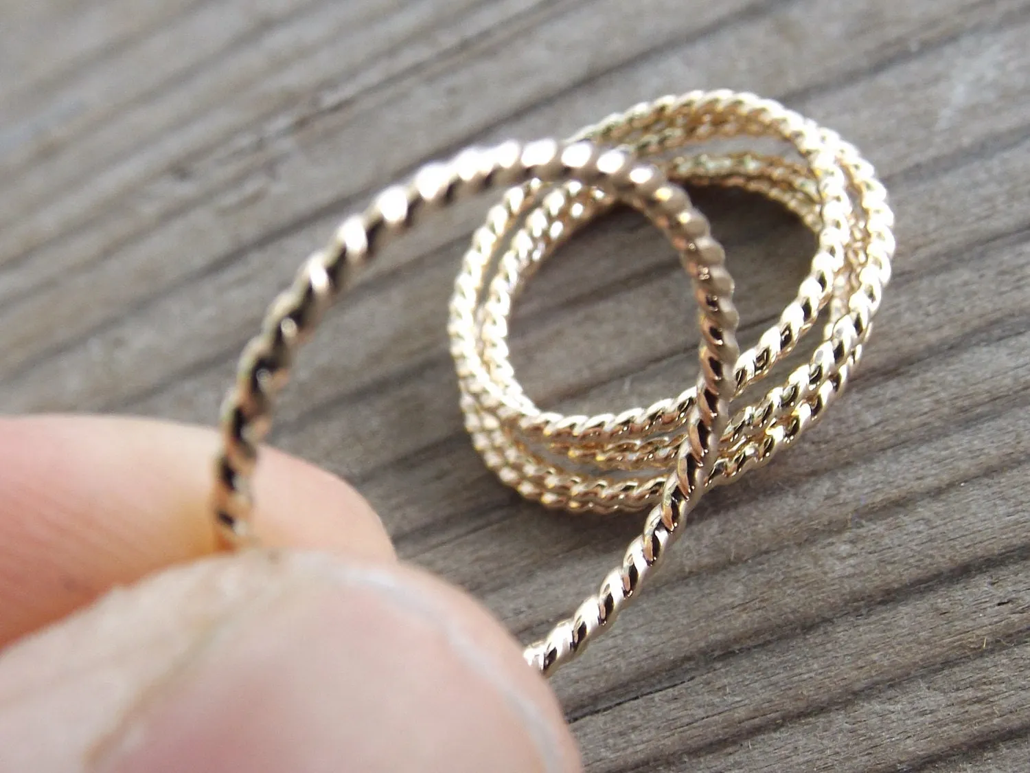 Gold Rope Ring, Stackable Ring, Twisted Ring, Rope Band, Simple Band, Minimalist, Thumb Ring, Simple Ring,Stacker,Boho Chic, Twist Ring