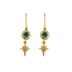 Guiding Star Hook Earrings Gold Plated