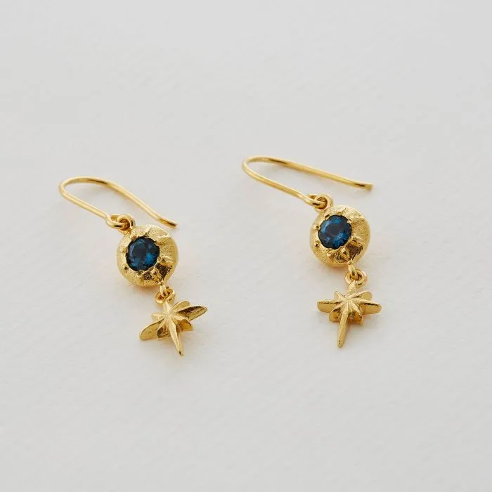 Guiding Star Hook Earrings Gold Plated