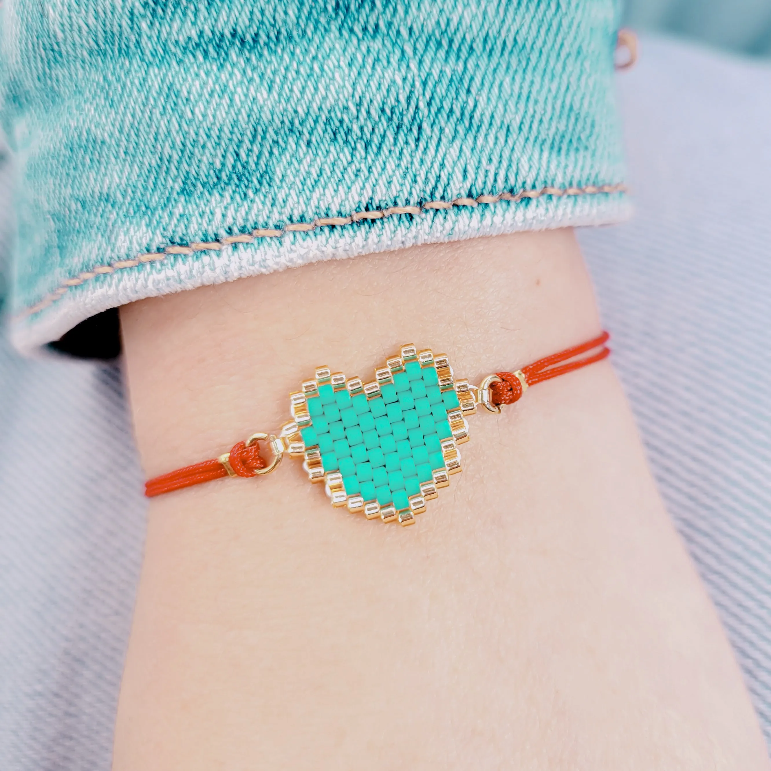 Heart Bracelet Miyuki