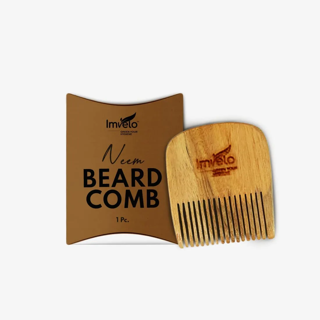 Imvelo Wooden Neem Comb | Skin Friendly | Static-Resistant | Easy Grip | For Gifting & Personal Use