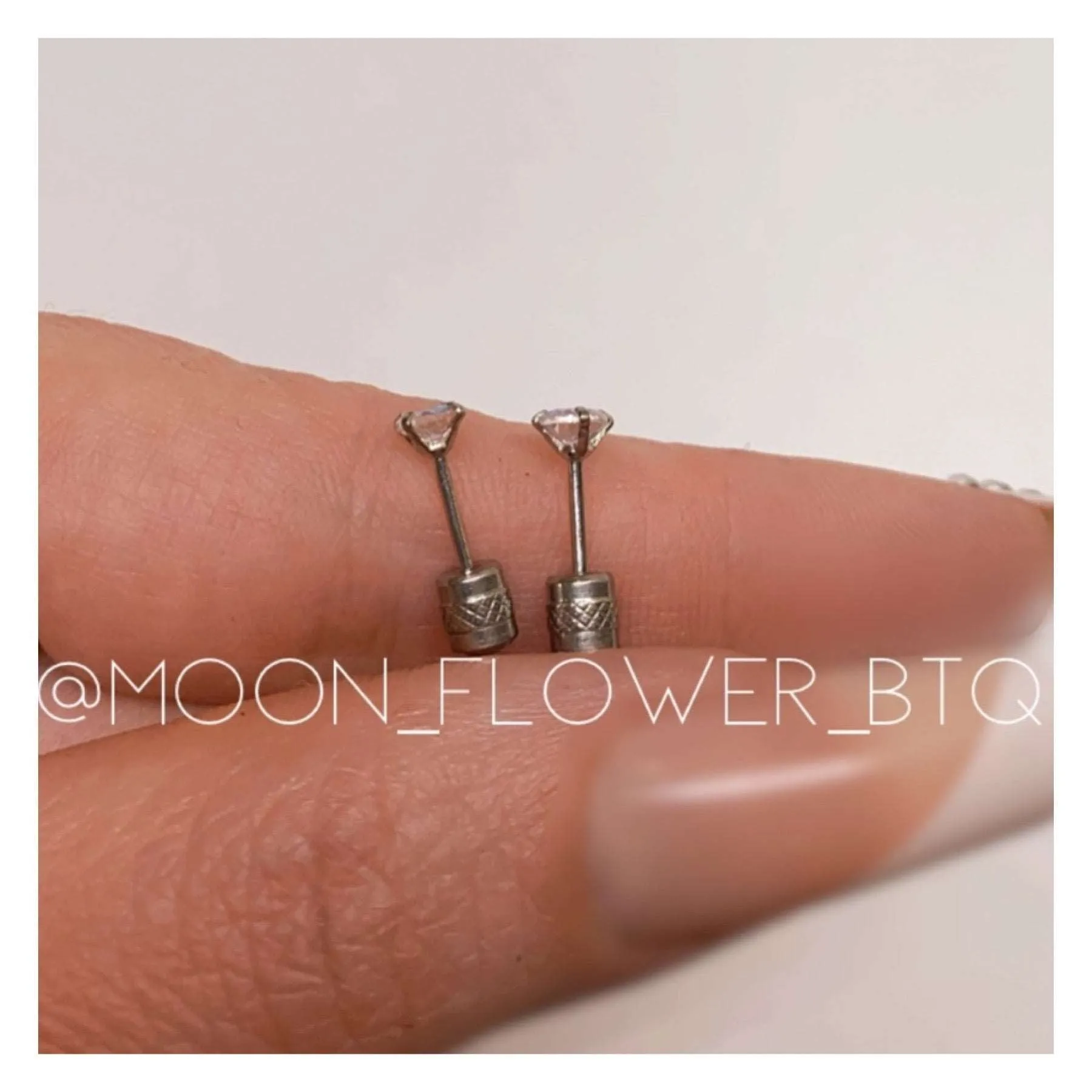 Iridescent CZ Double Ended Earrings