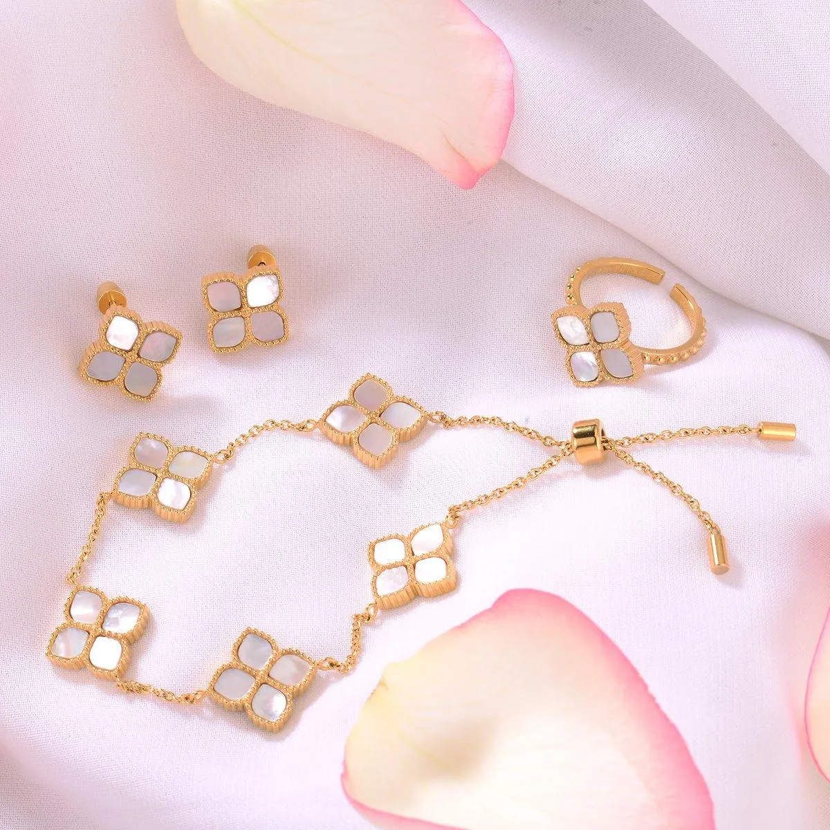 Joory / Bracelet Pearl Gold