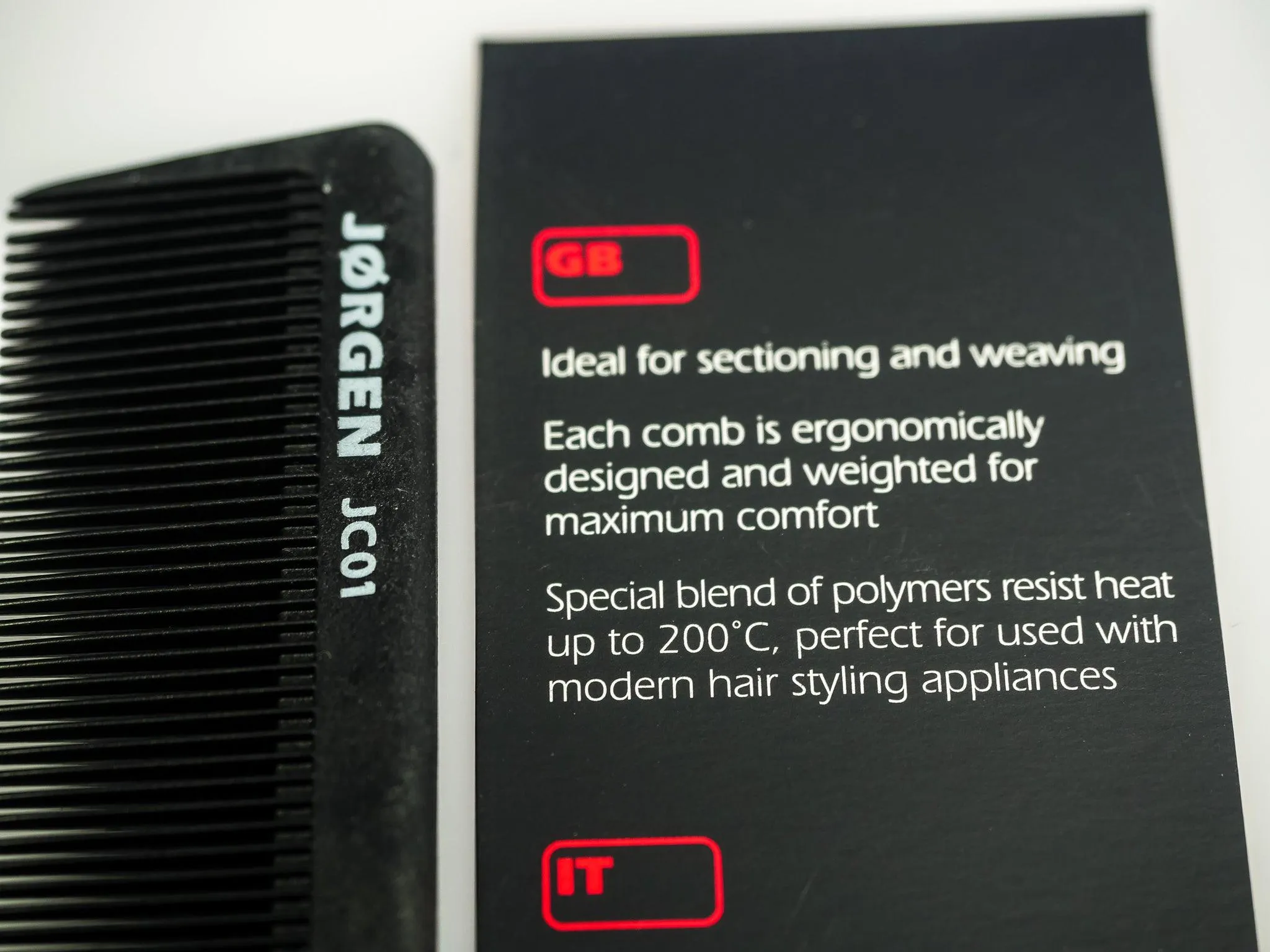 Jorgen Metal Tail Comb JC01