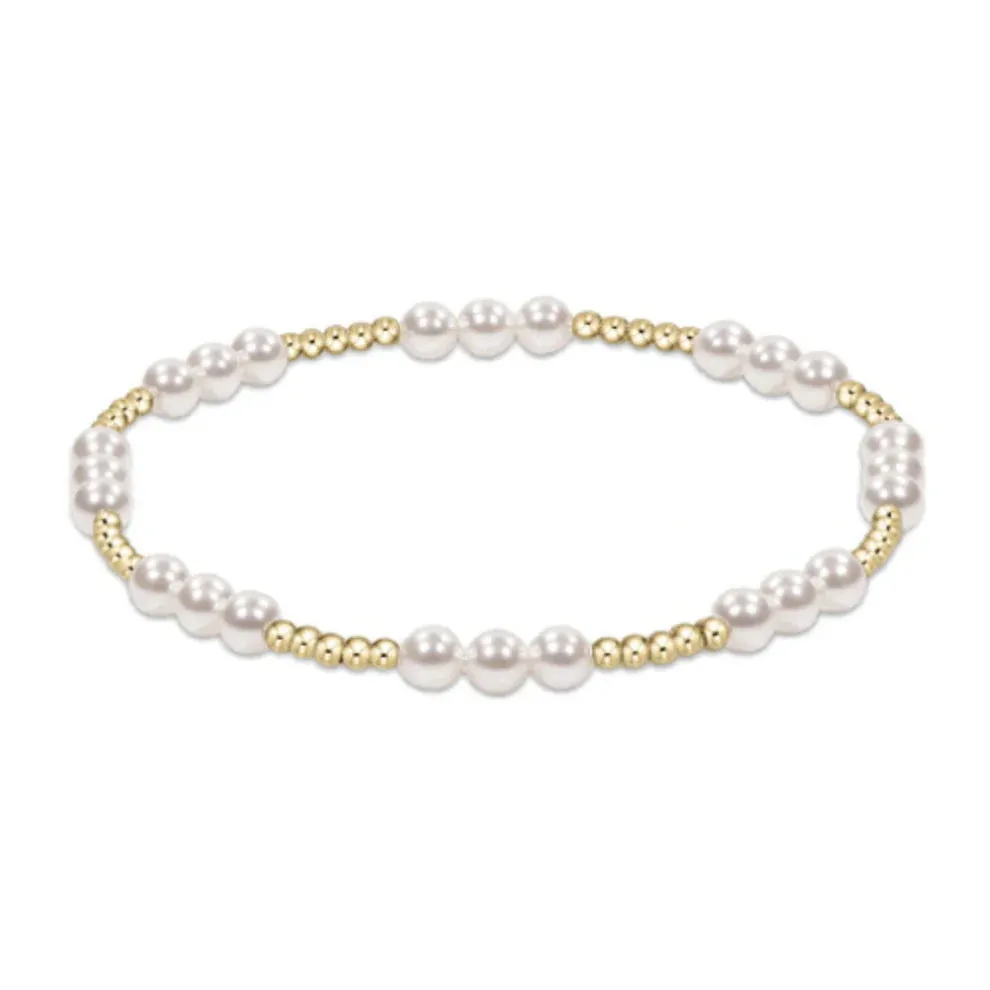 Joy Pattern Bracelet - Pearl