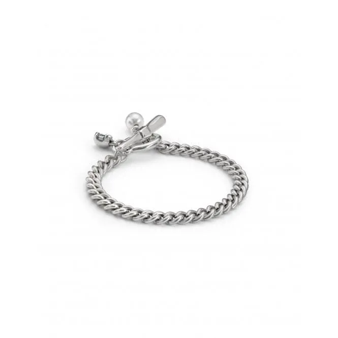 Ladies Charismatic Blue Silver Faceted Crystal Medium Two Expearltional Bracelet PUL2374AZUMTL0M