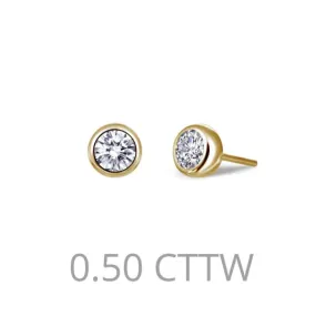 Lafonn Lassaire® Simulated Diamond Bezel Set Stud Earrings