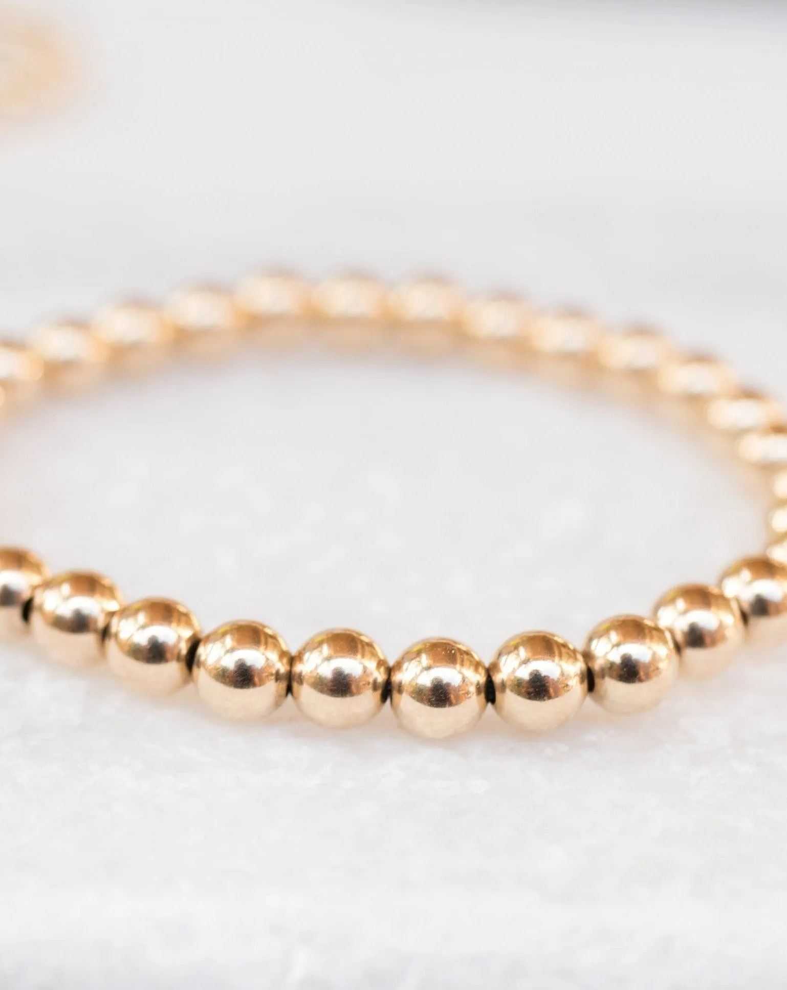 Large Beads Sterling Silver or Gold Filled Bracelet ~ MB010