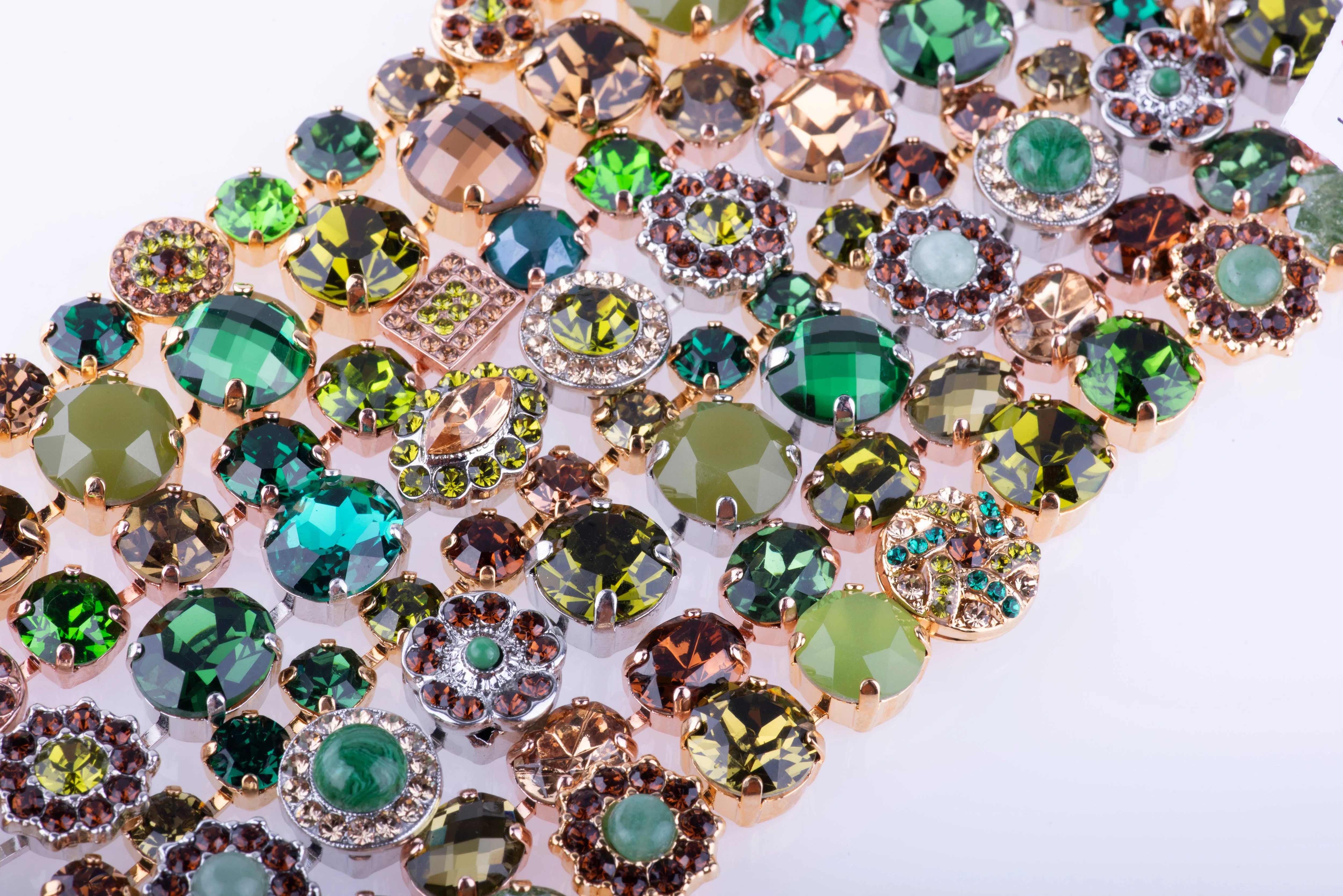 Large Rosette Bracelet "Evergreen" *Custom*