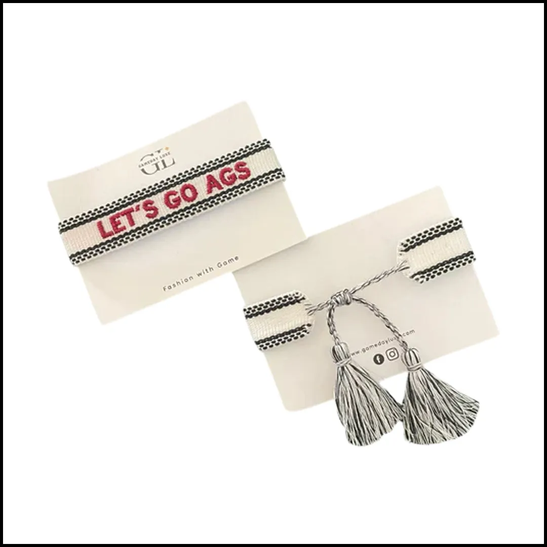 Lets Go Ags Team Tassel Bracelet