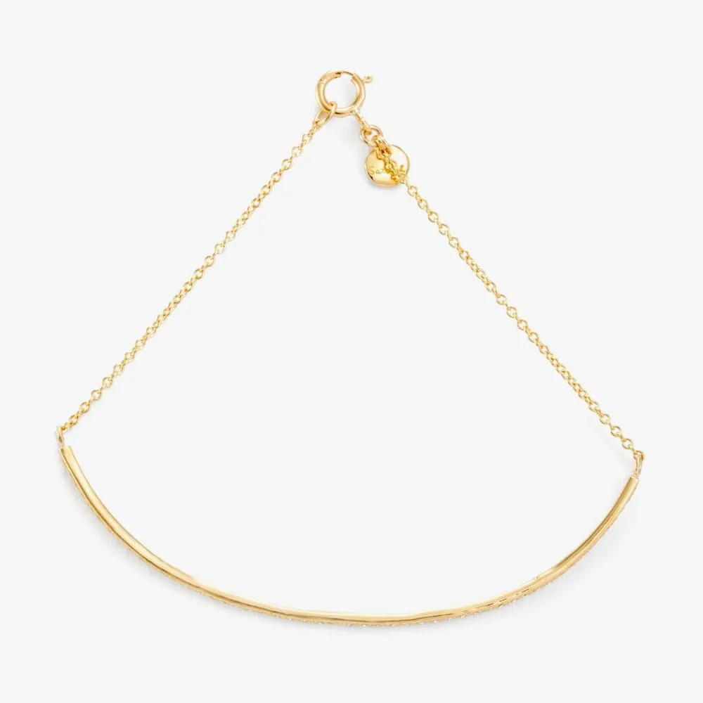 Linear Curve Diamond Bracelet