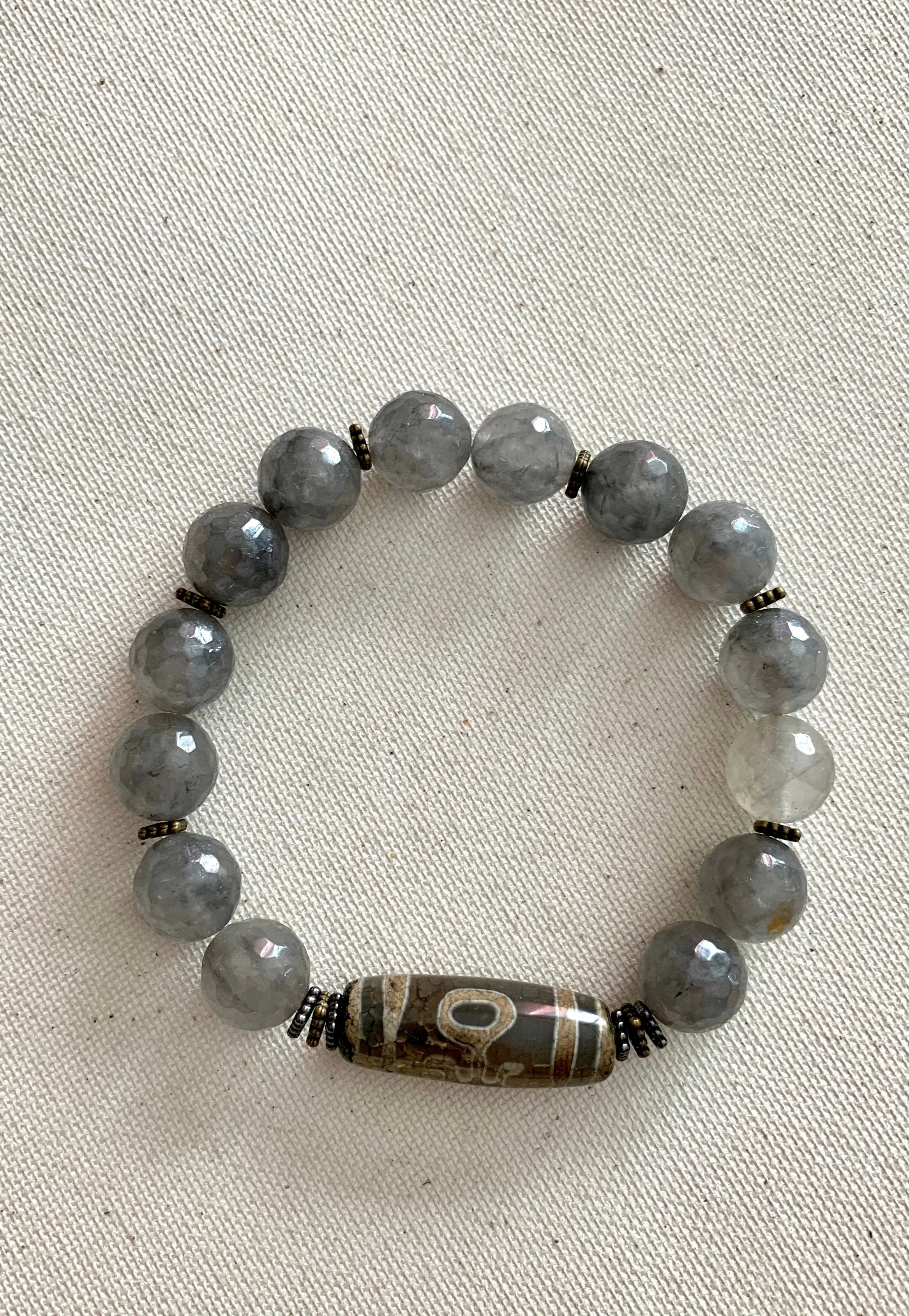 Men’s Tibetan Quartz Stone Bracelet