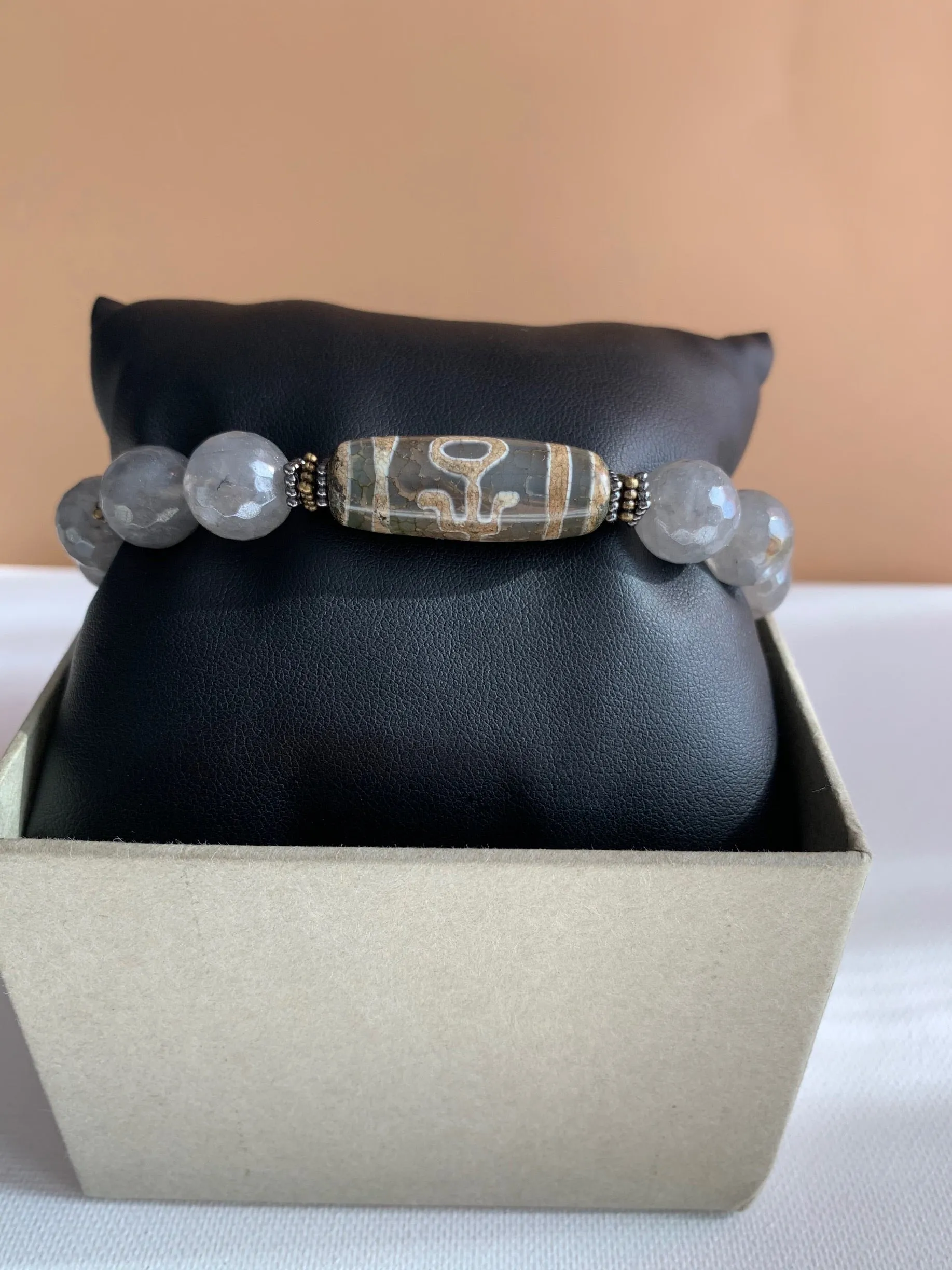 Men’s Tibetan Quartz Stone Bracelet