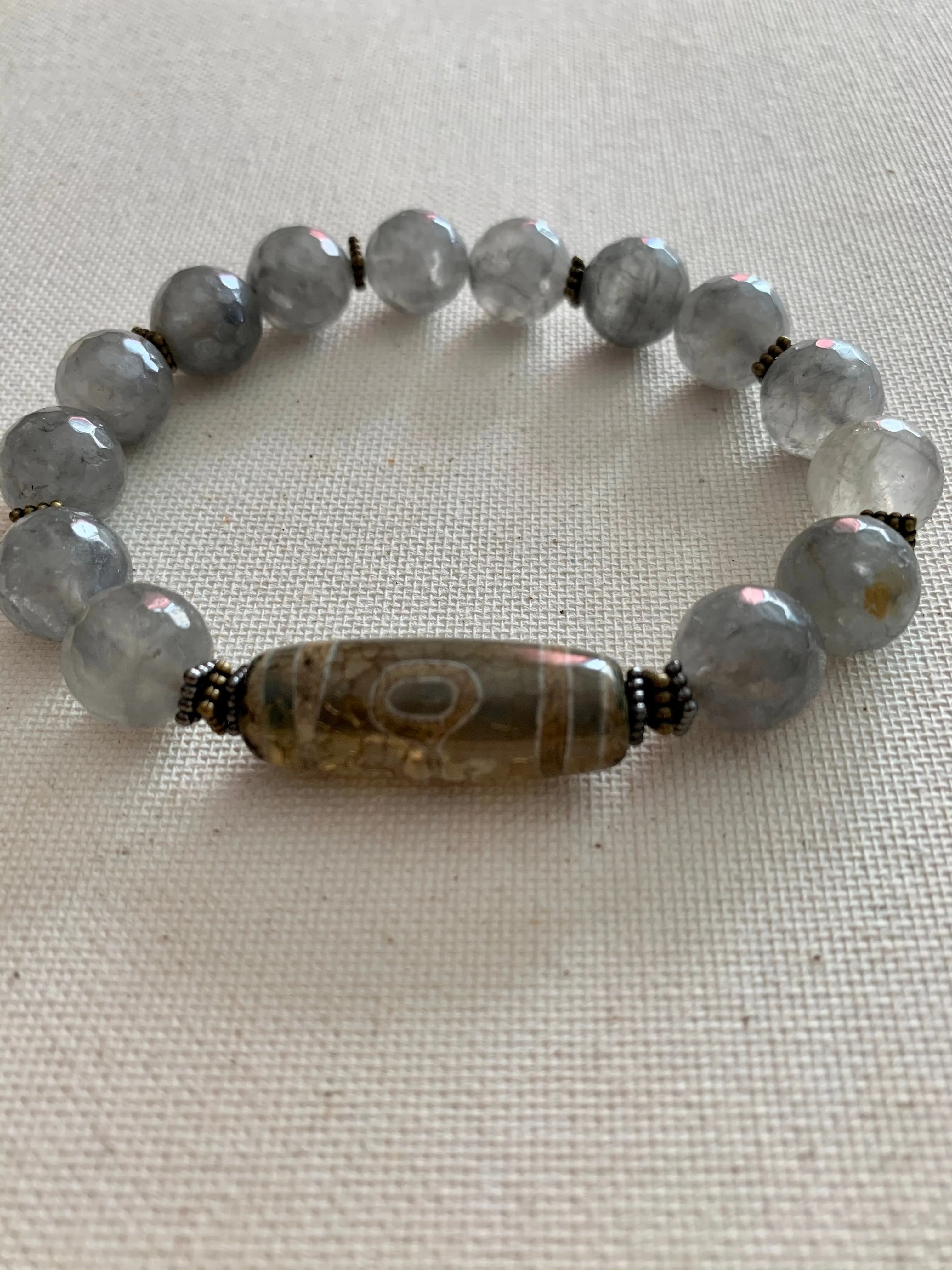 Men’s Tibetan Quartz Stone Bracelet