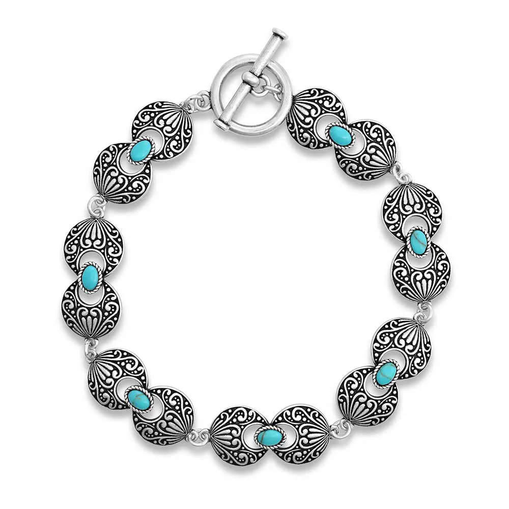 Montana Silversmith Western Winds Turquoise Bracelet