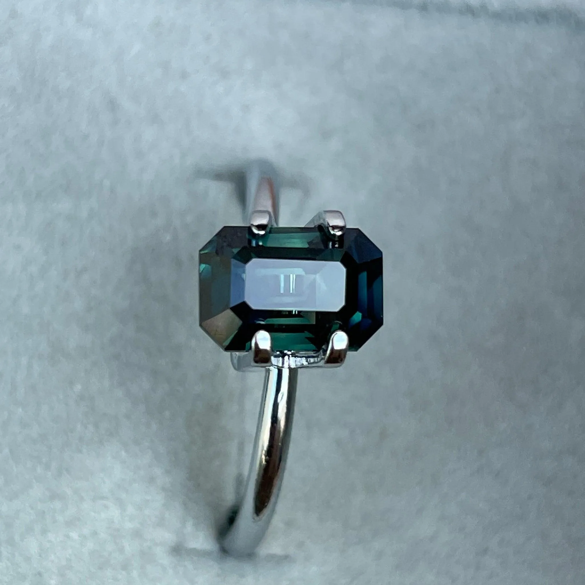 Natural Green Sapphire | Emerald Cut | 5.60 x 8.30 x 4.70mm| 2.26 Carat | heated Sapphire | Engagement Rings | Jewellery Making Gemstone