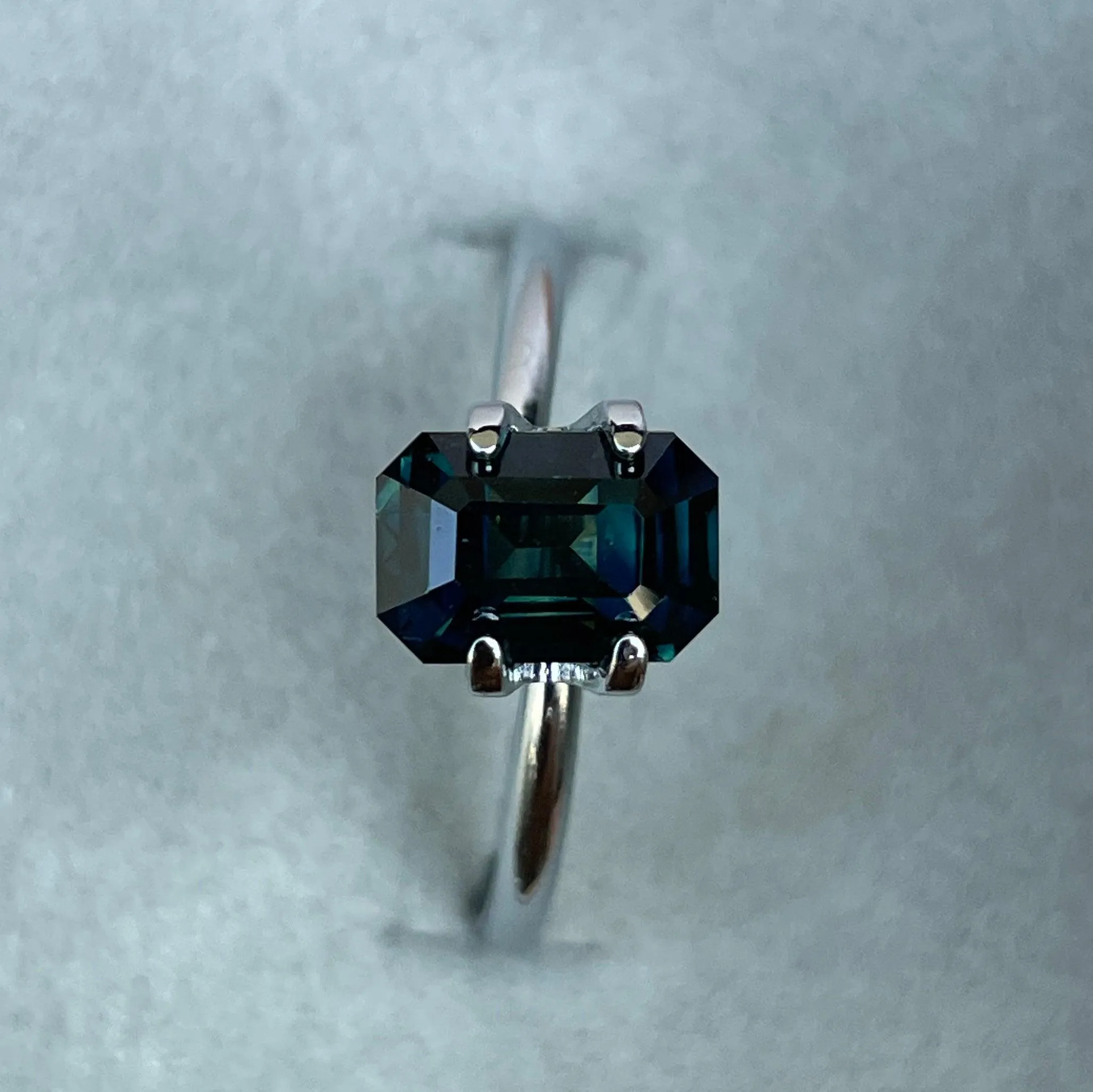 Natural Green Sapphire | Emerald Cut | 5.60 x 8.30 x 4.70mm| 2.26 Carat | heated Sapphire | Engagement Rings | Jewellery Making Gemstone
