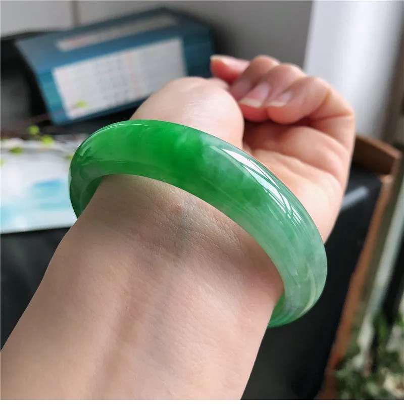 Natural Jade Bangle Jadeite Bangle Internal Diameter 57.5mm 00806