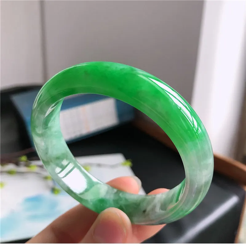 Natural Jade Bangle Jadeite Bangle Internal Diameter 57.5mm 00806