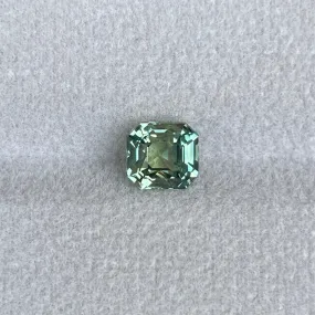 Natural Pale Green Sapphire | Radiant Cut | 6.00 x 6.50 x 5.00mm| 2.03 Carat | Sapphire Rings | heated | Engagement Rings | Jewellery Making