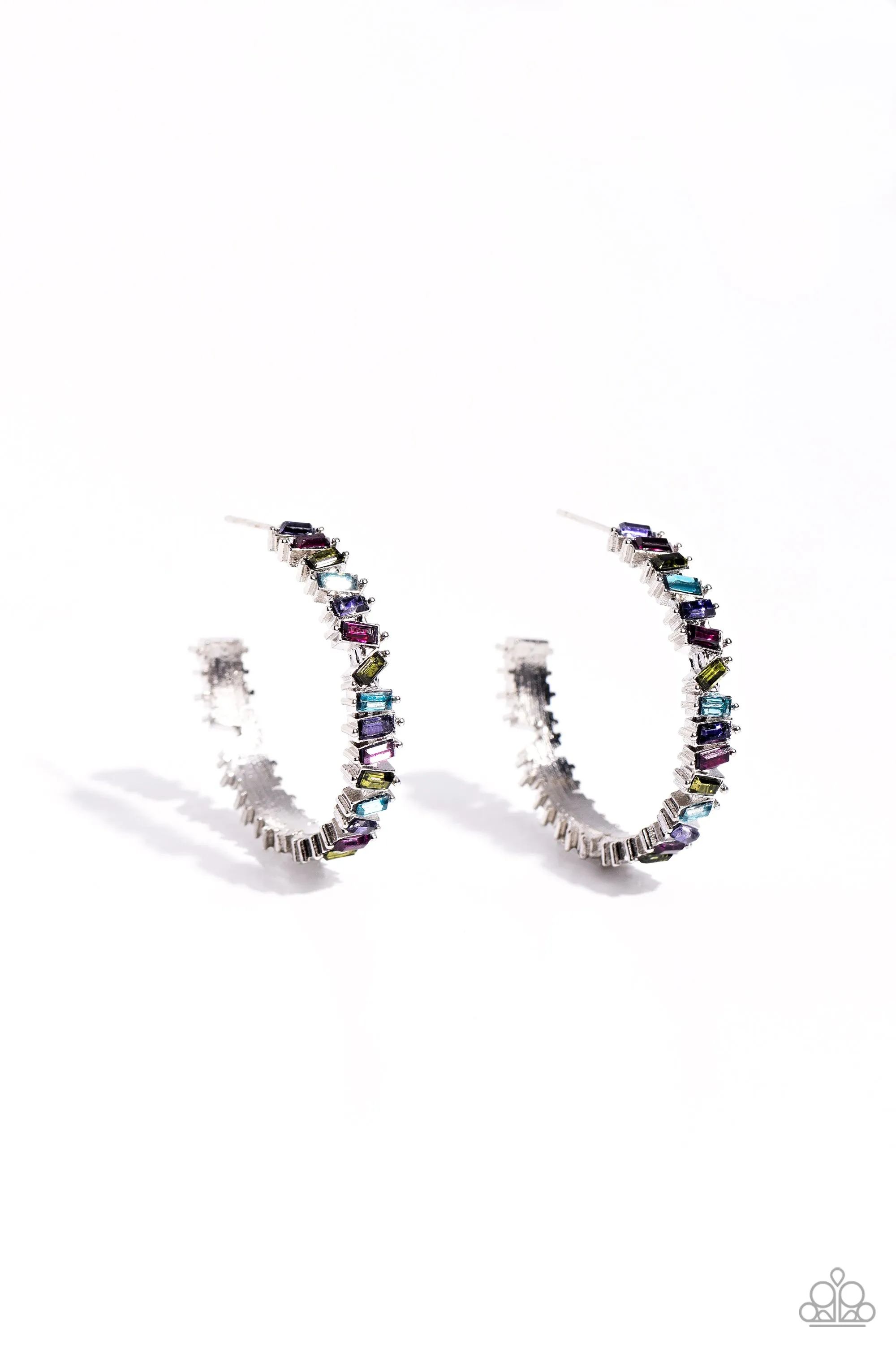 Open Door Jewelry - Effortless Emeralds - Multi Earrings - Paparazzi Accessories