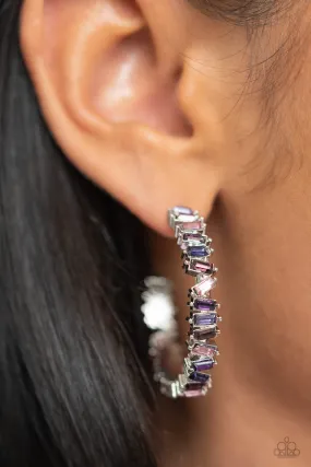 Open Door Jewelry - Effortless Emeralds - Purple Earrings - Paparazzi Accessories