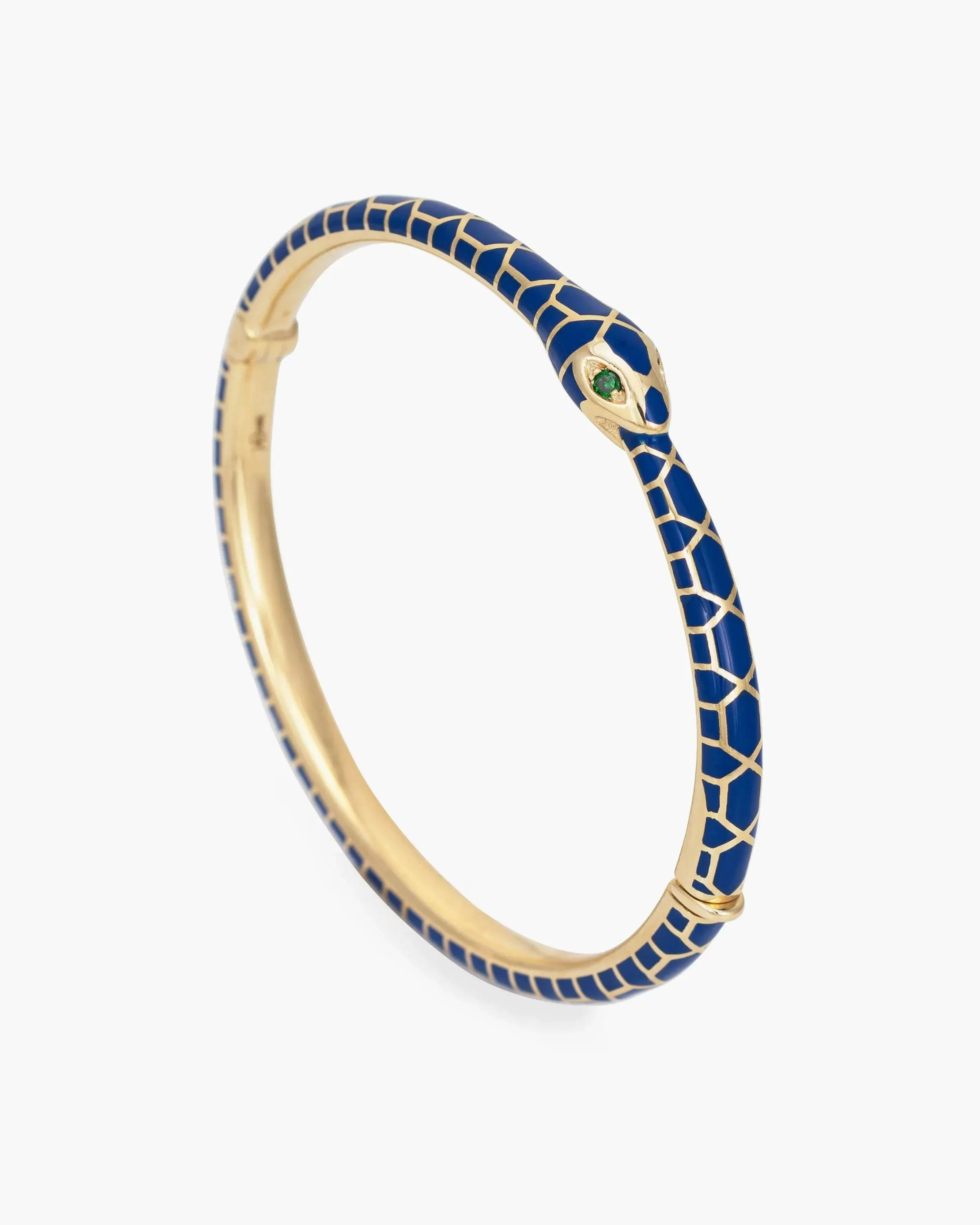 Ouroboros Snake Emerald Eyes Bracelet