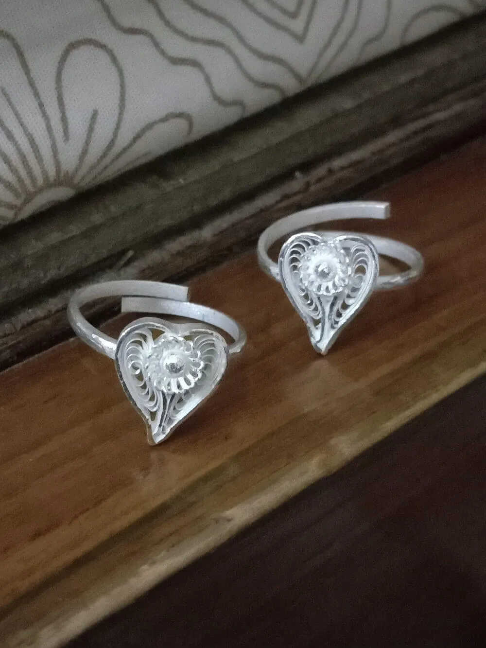 Paan Silver Ring