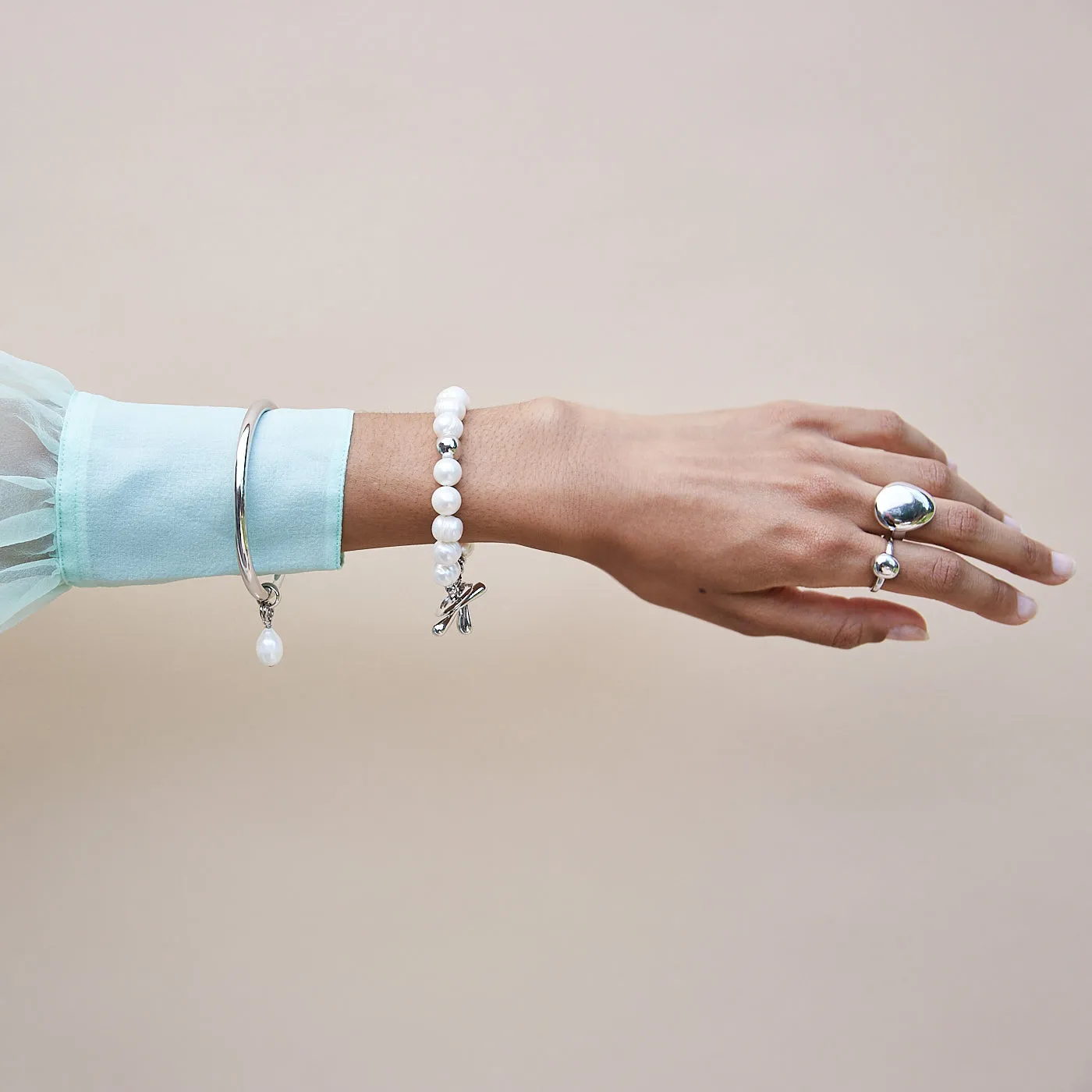 Paloma Pearl Bracelet - Silver