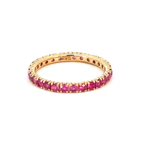 Pink Sapphire Stackable Ring