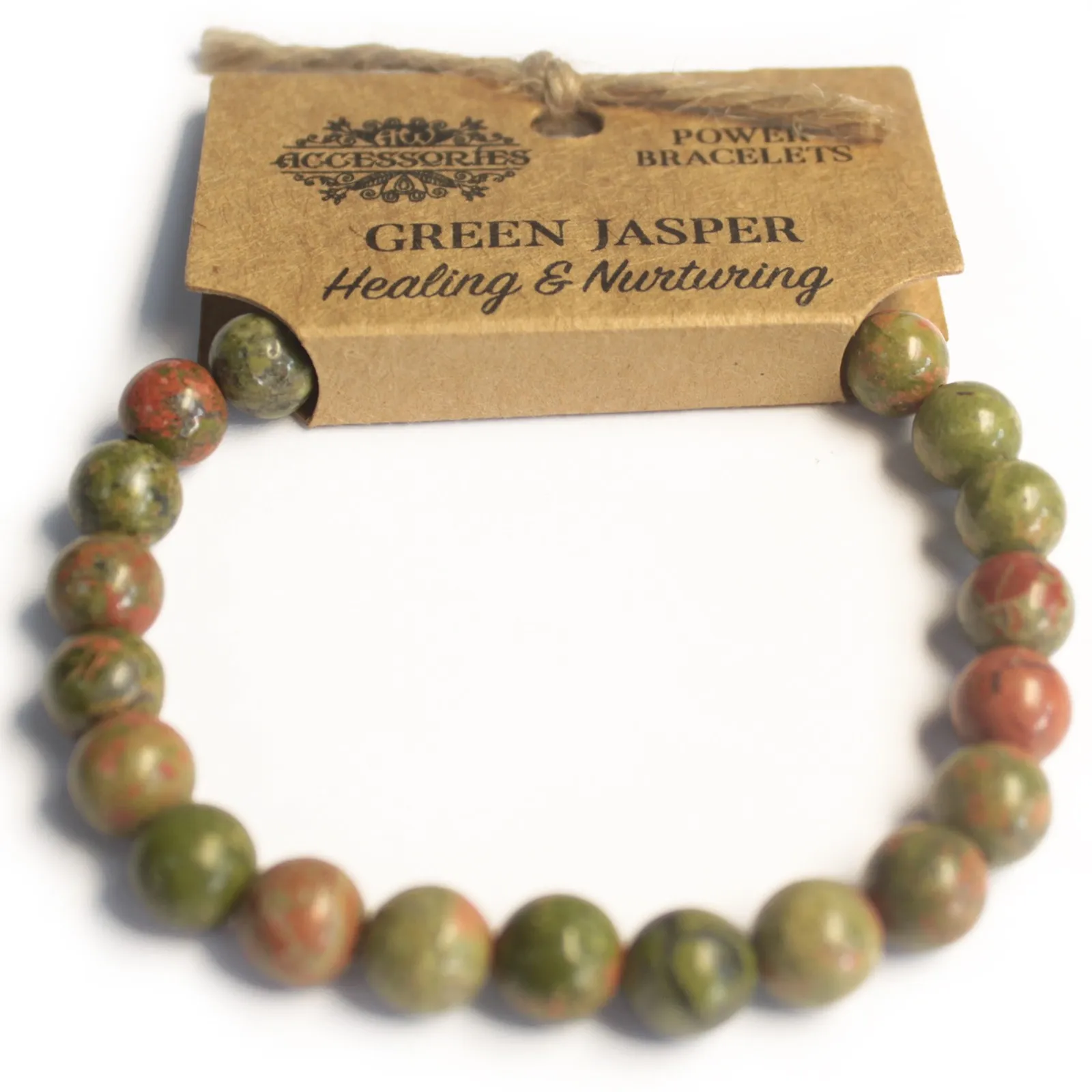 Power Bracelet - Green Jasper | Energy Absorbing & Harmonizing Jewelry