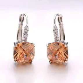Pure - IOBI Crystals Citrine Drop Earrings