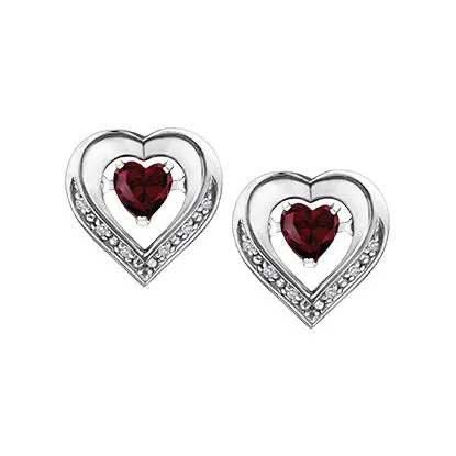 "REANNA" PULSE™ RUBY DIAMOND EARRINGS