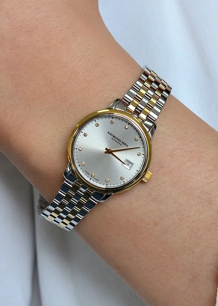 RAYMOND WEIL TOCCATA CLASSIC LADIES 11 DIAMONDS BI-TONE 5985-STP-97081