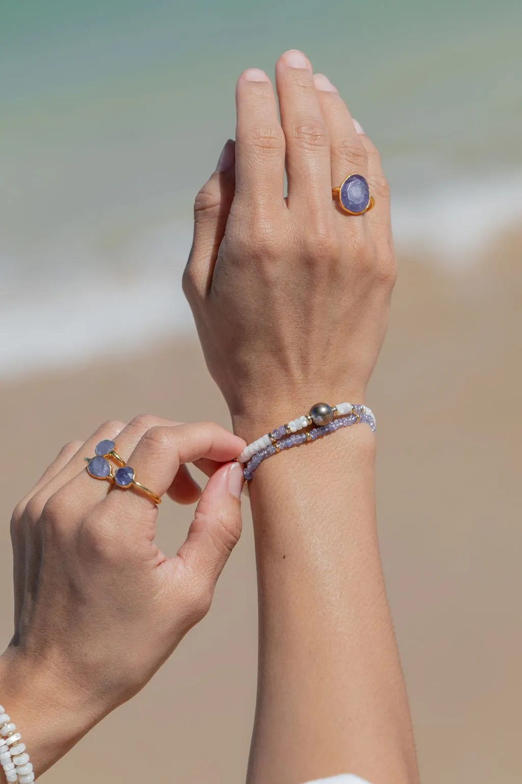 Rose Cut Tanzanite Ring - Maka'alohi