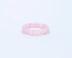 Rose Quartz Flat Bracelet