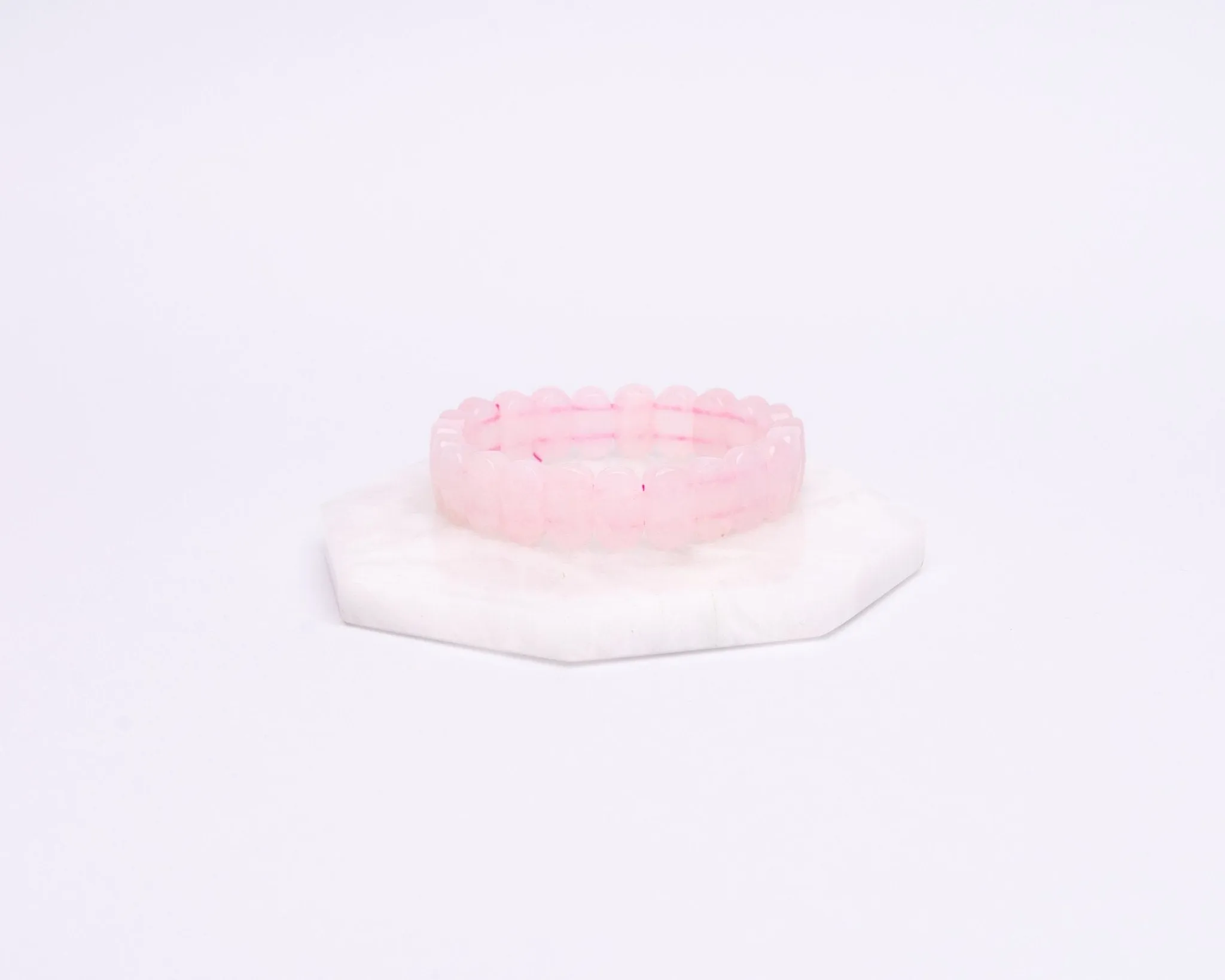 Rose Quartz Flat Bracelet