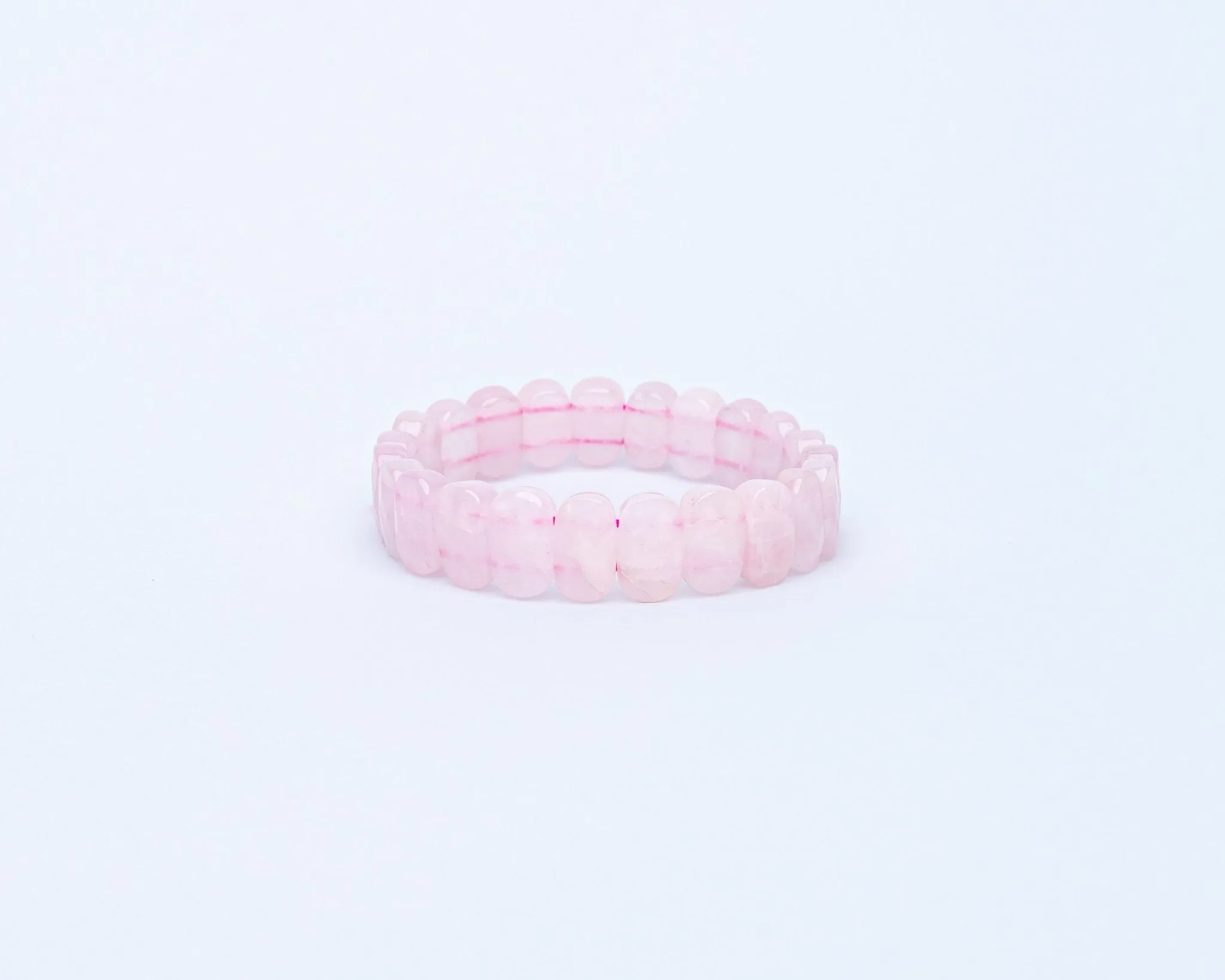 Rose Quartz Flat Bracelet