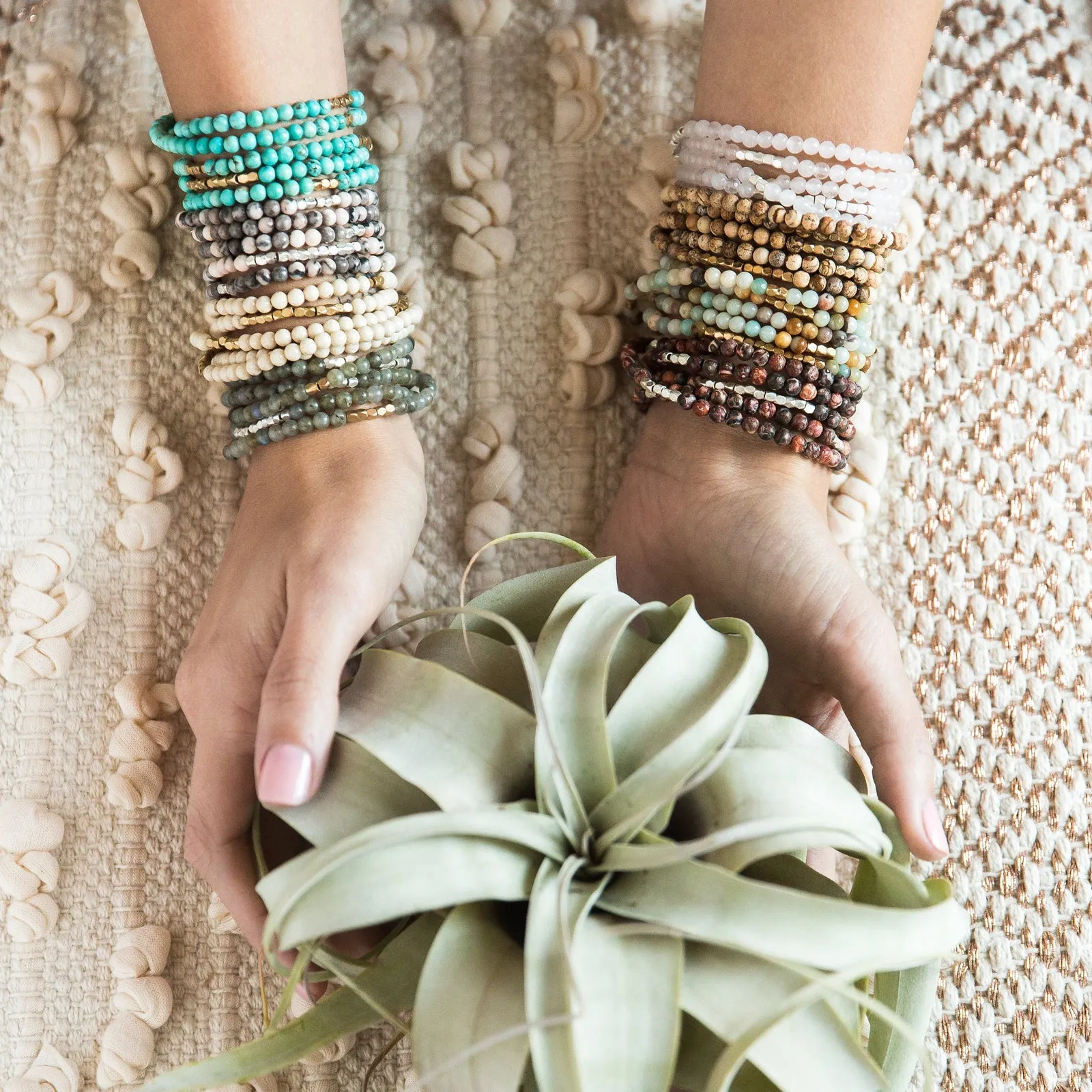 Scout Curated Wears - Stone Wrap Bracelet/Necklace - African Turquoise - Stone of Transformation