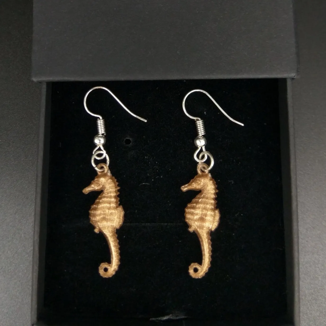 Seahorse Brown Earrings