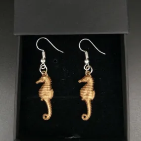 Seahorse Brown Earrings