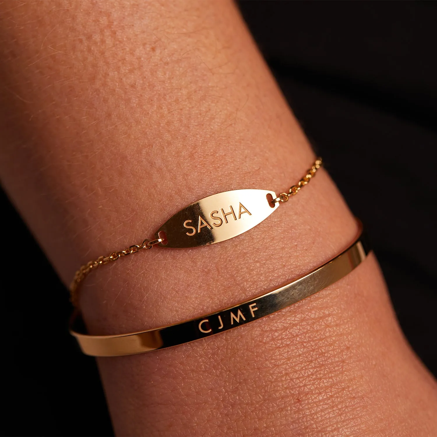 Signature Engravable Cuff ID Bracelet