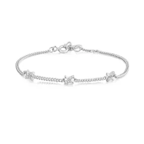 Silver Cross Station Bracelet