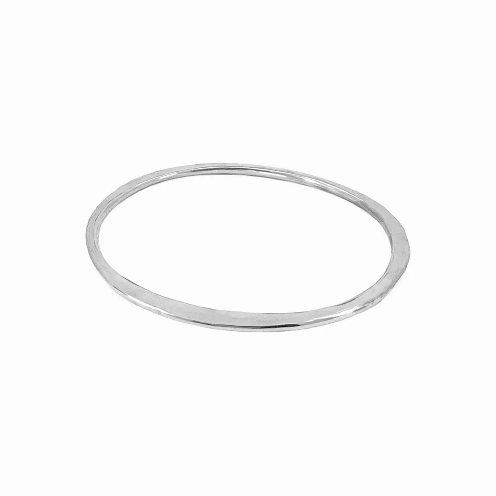 Silver Orbit Bangle Bracelet - Set of 3