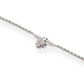 Silver Single Bee Bracelet