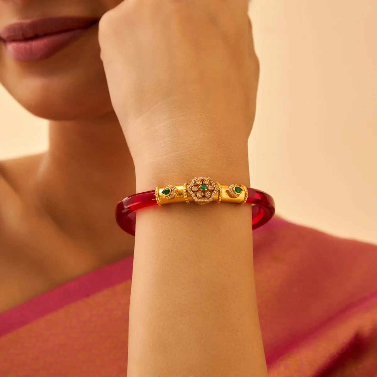 Silver Temple Bangle Pendant 177434