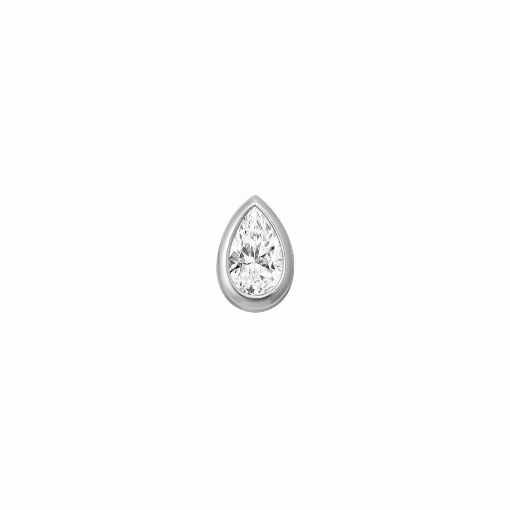 SKINNY SILVER FANCY PEAR (WHITE)