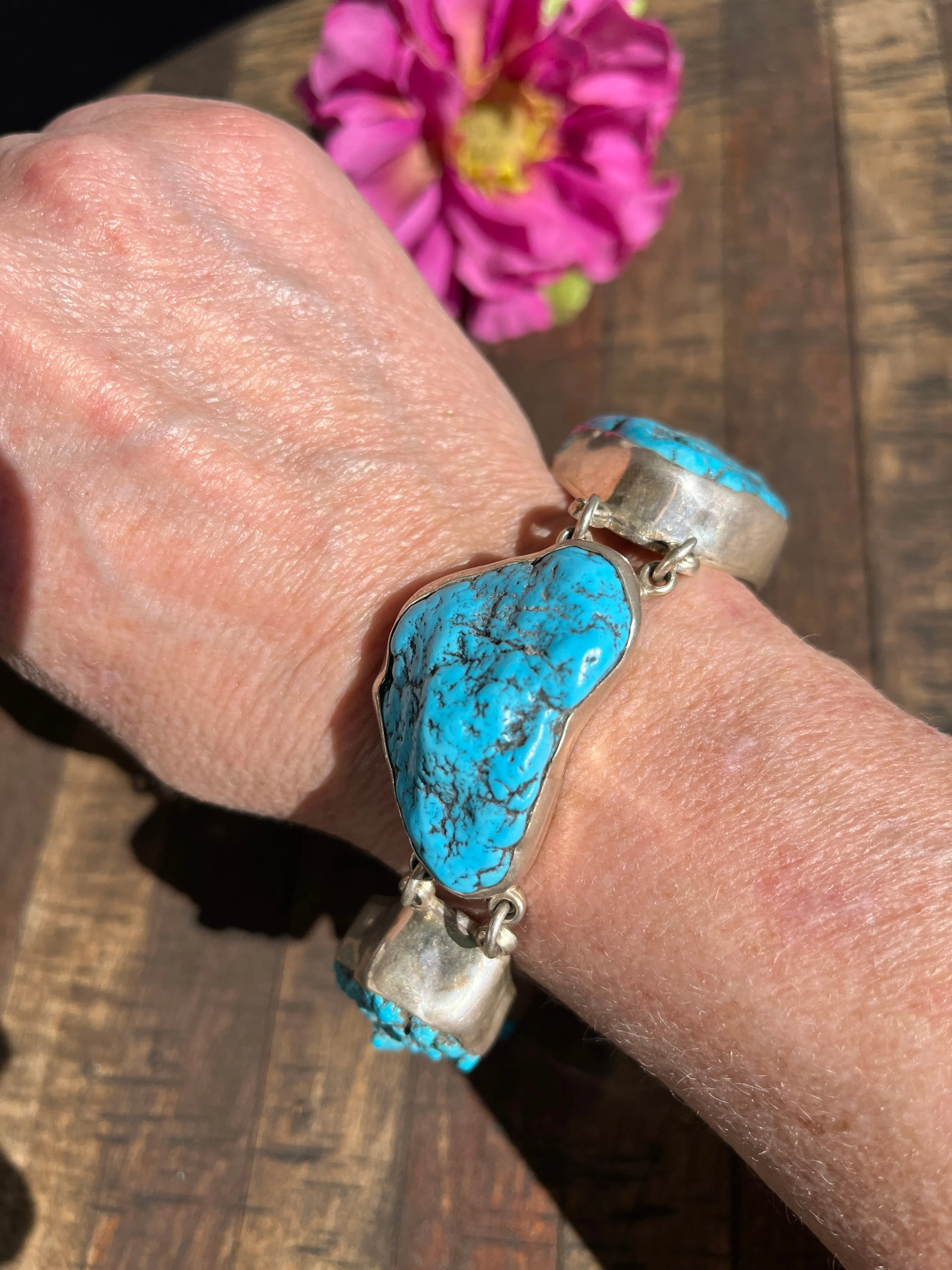 Sleeping Beauty Nugget Bracelet- B
